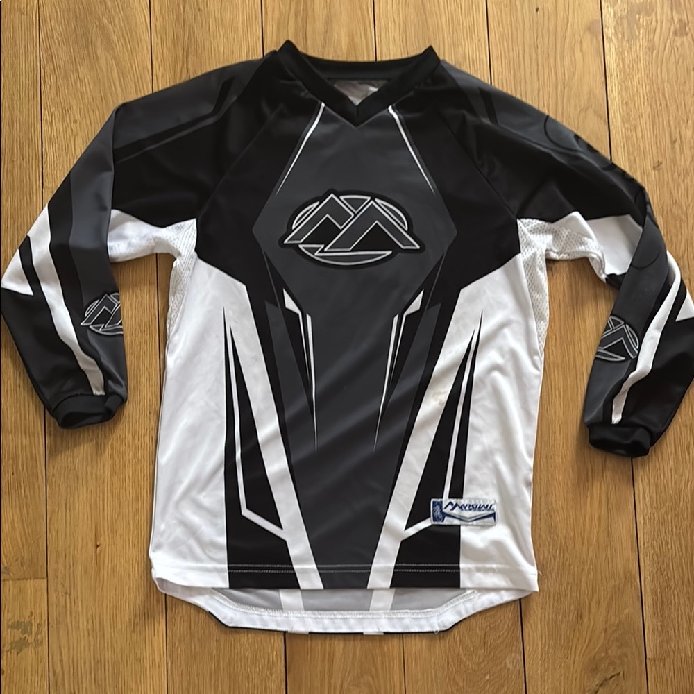 Marshall Racing Black and White Riding Jersey